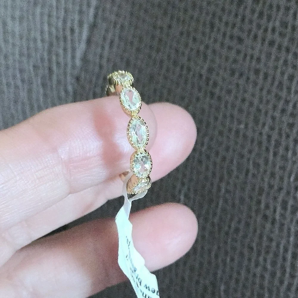 Shaanti Multi Ellipse White Topaz Ring💍 - NWT